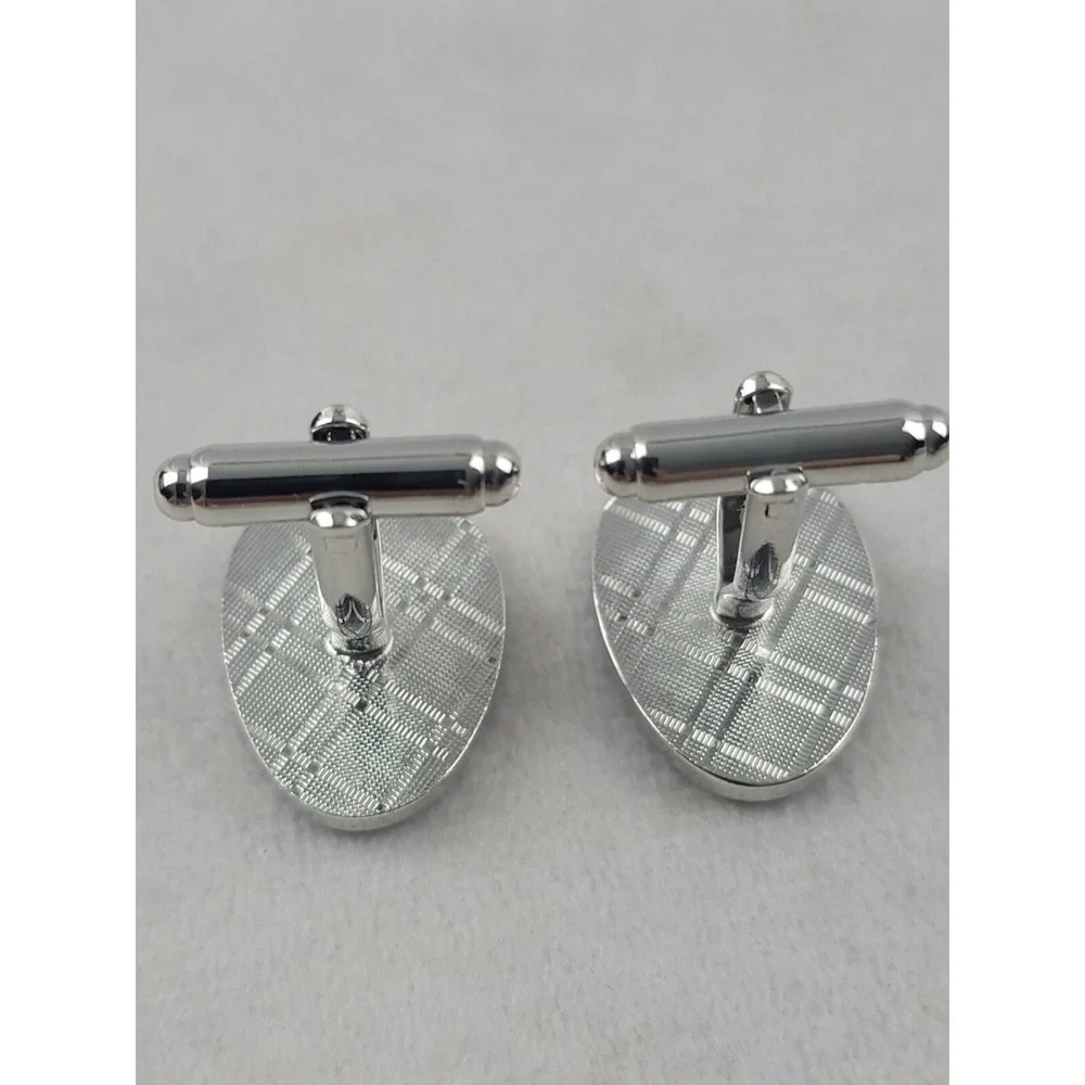 Spiderman Head Silvertone Cufflinks New Without Tags